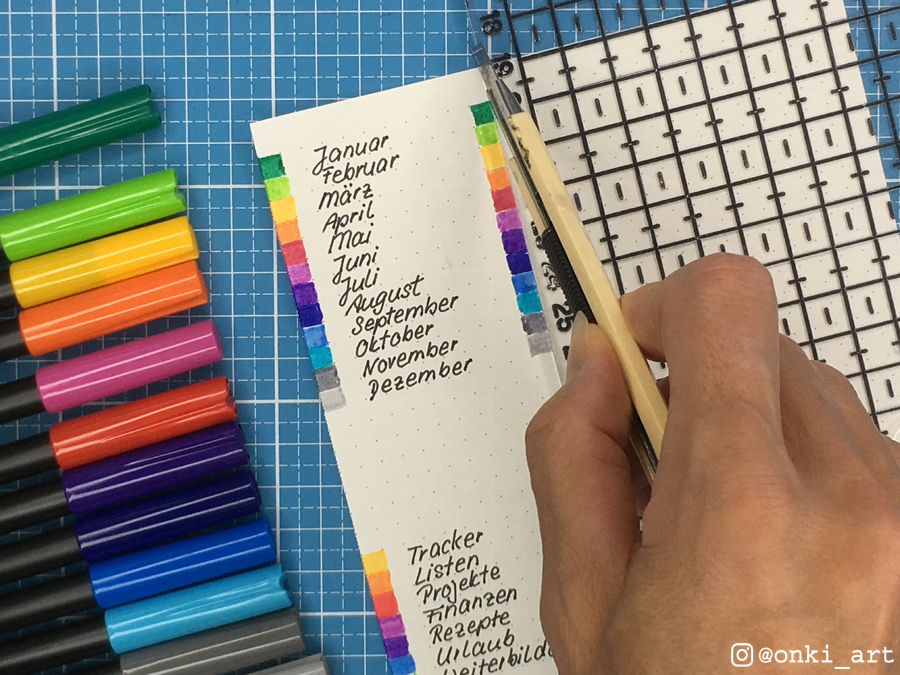 Anleitung Bullet Journal - Lesezeichen zuschneiden