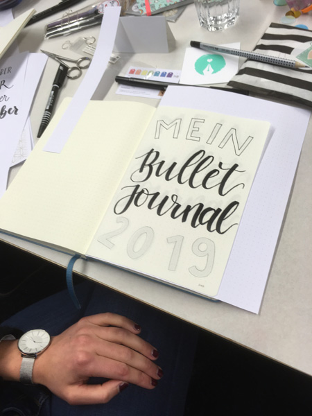 Teitelseite im Bullet Journal