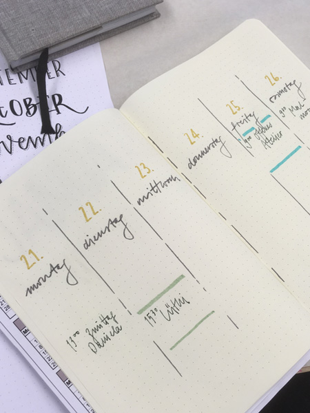 weeklyspread Bullet Journal