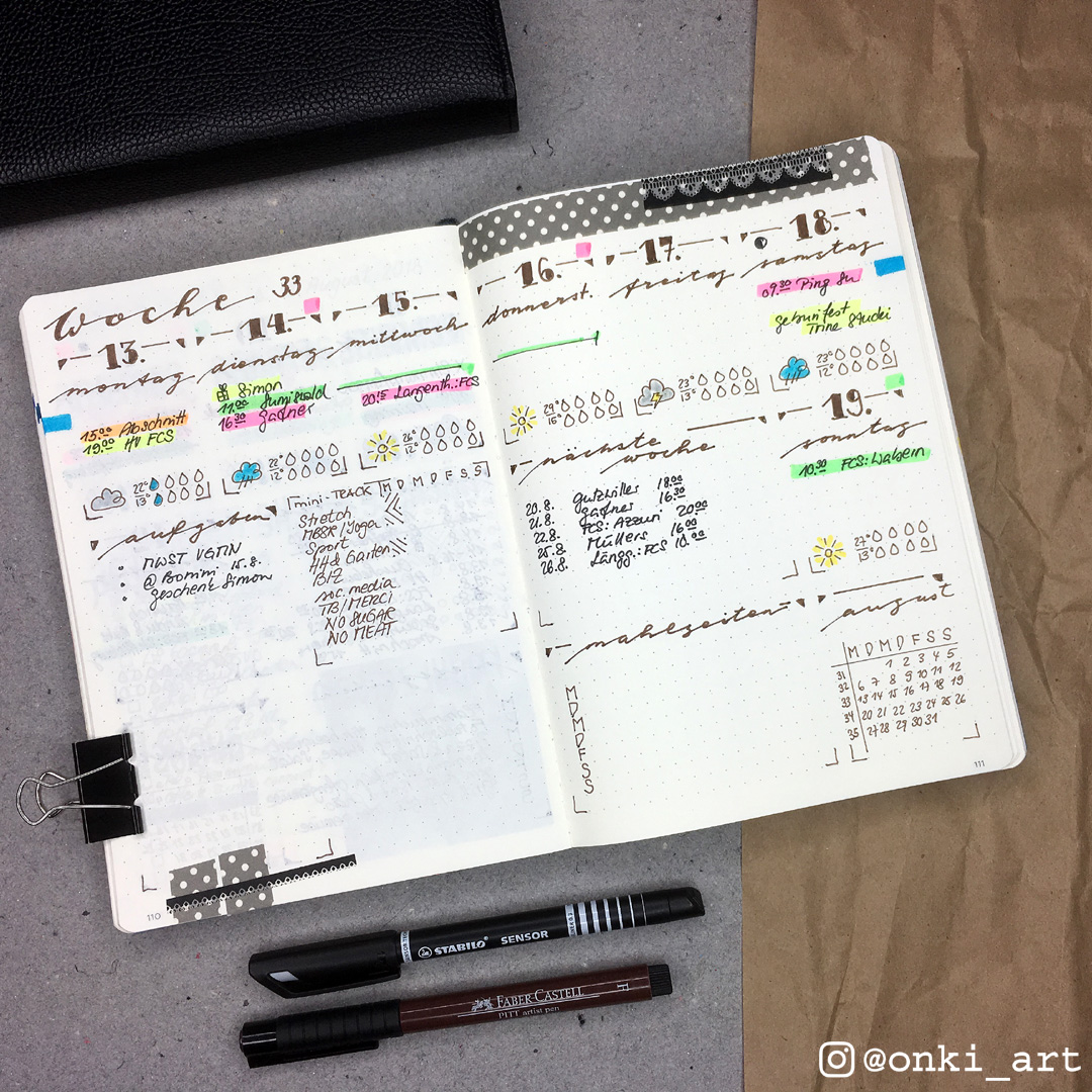 bulletjournalweeklylog 