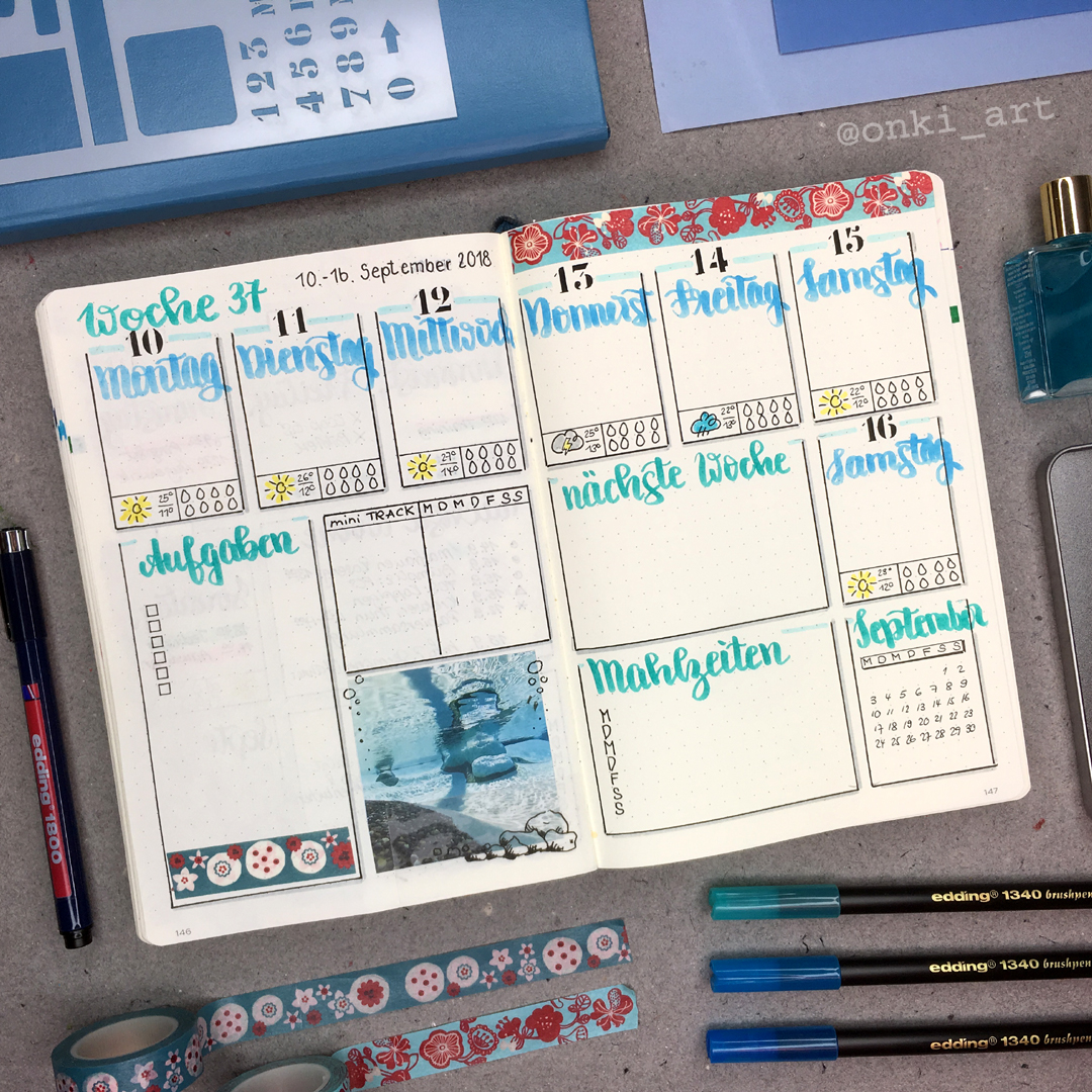 weeklyspread blue