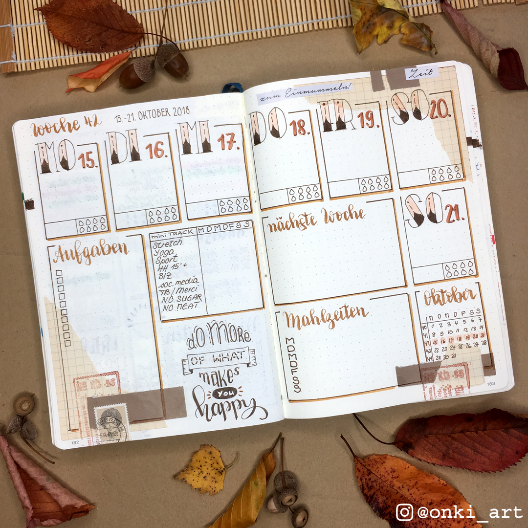 weeklyspread Herbst