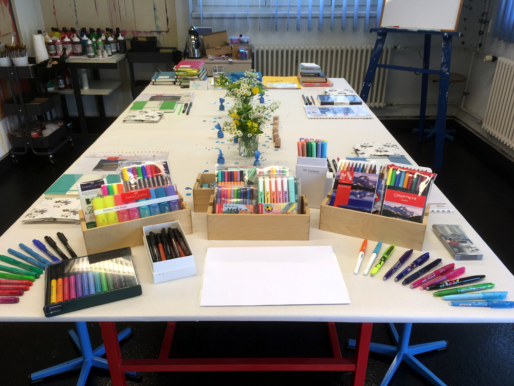 Workshop Bullet Journal Tisch